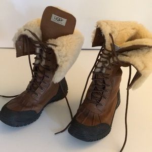 UGG winter tie up boots